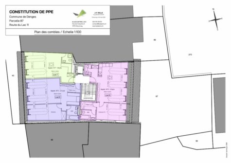 VENDU DENGES, nouvelle promotion, studio dans les combles. Charme de l’ancien et du moderne!