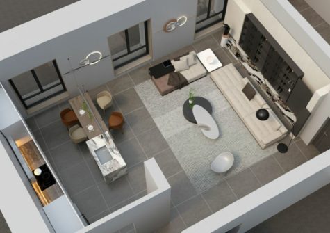 DENGES, nouvelle promotion, studio dans les combles. Charme de l’ancien et du moderne!