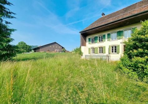 BRENLES, Ferme 5.5 p. de 1851 avec grand terrain permettant de faire 4 logements de belle taille!